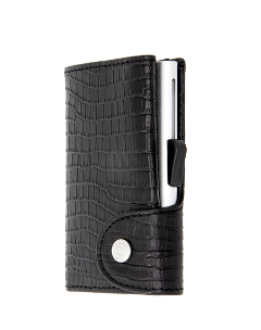 Single Wallet/Croco/Black