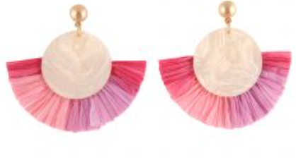 Pulau Earrings Pink