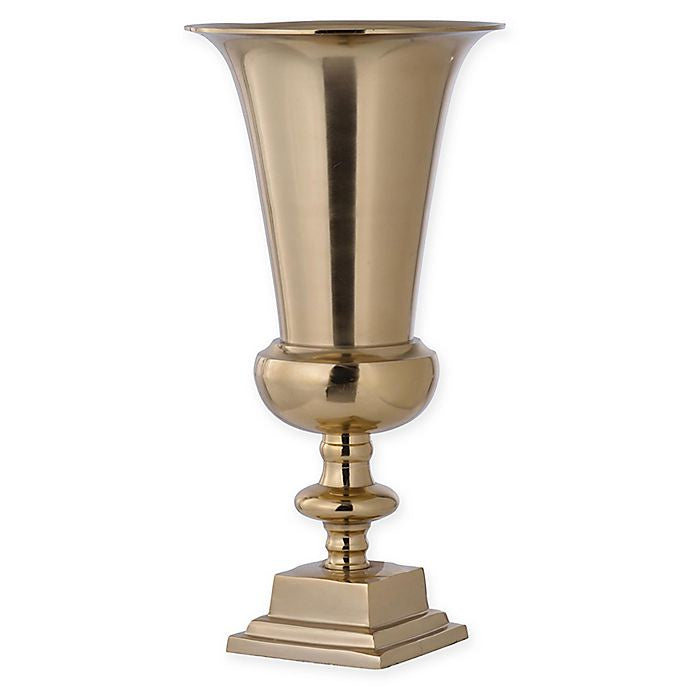 aluminium vase gold