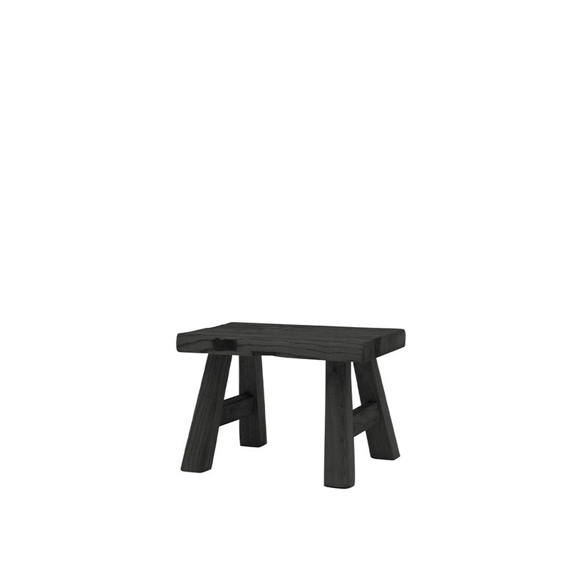 Parq Elm Footstool - Black