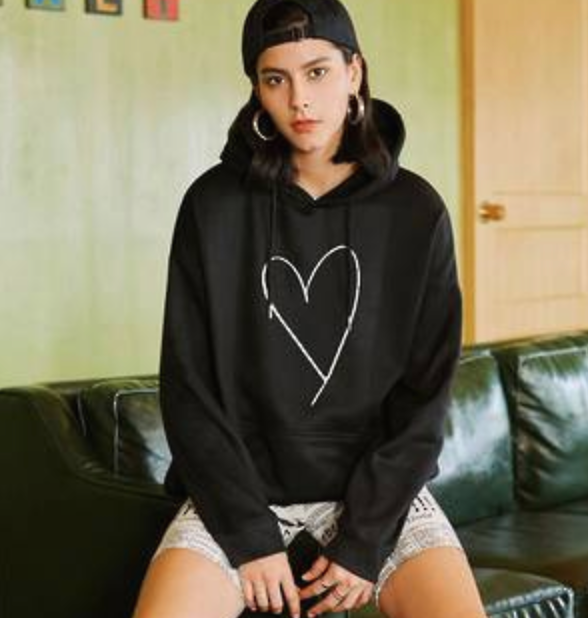 Sketch Hoodie Black Small