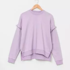 Lexi Ruffle Sweater Lilac 10
