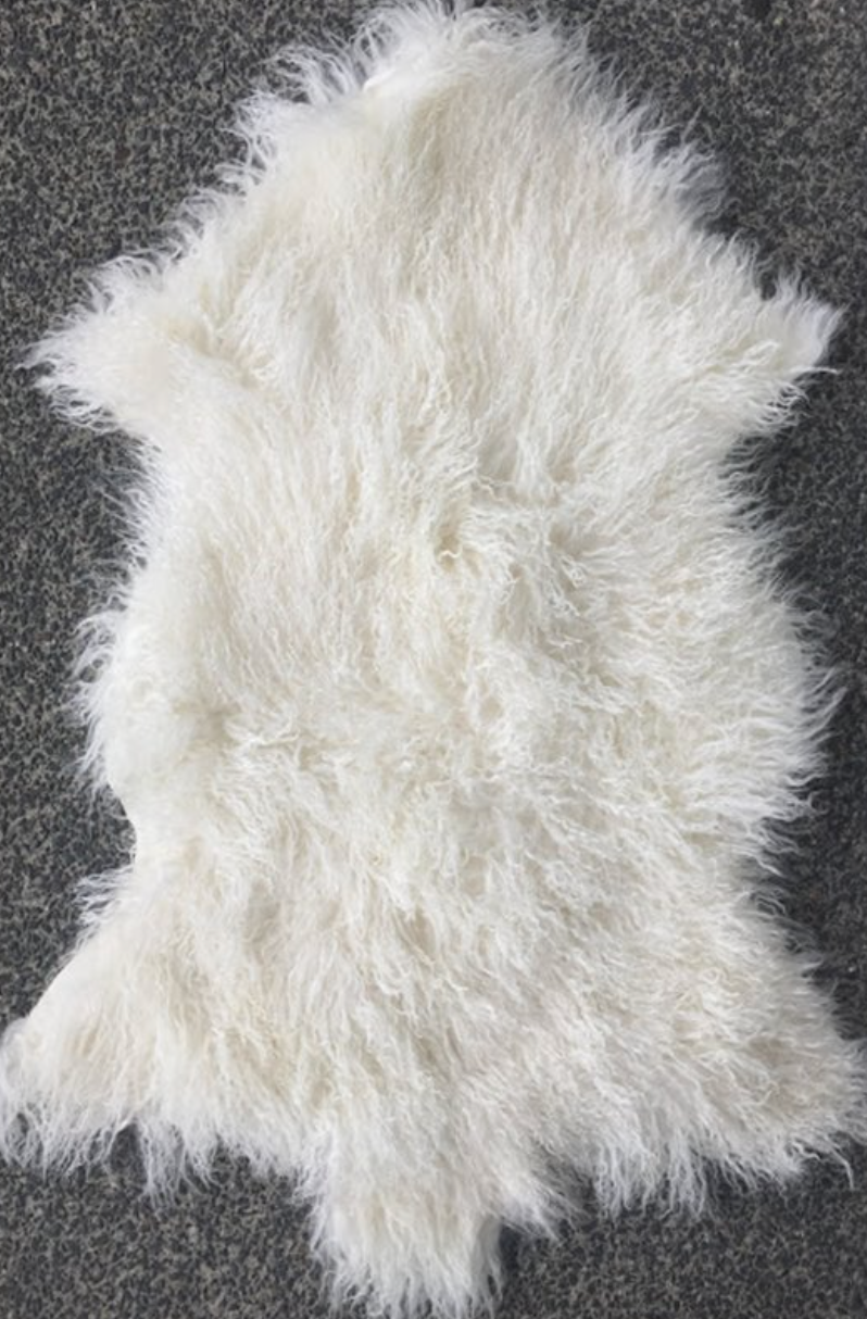 Tibetan Double Lamb Hide - White