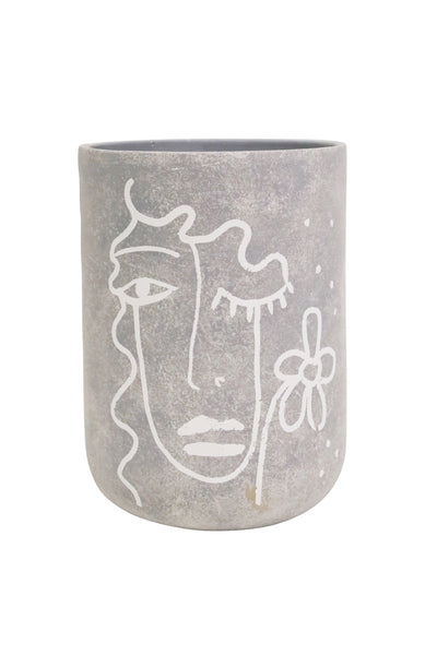 Picasso Cement Vase