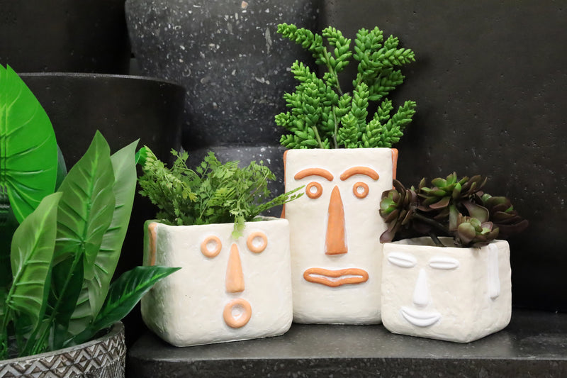 Faces Planter 13cm