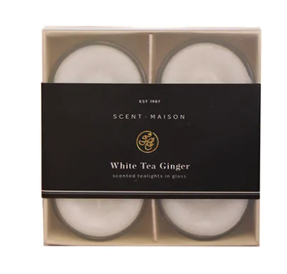 White Tea and Ginger Set 4 Tealights