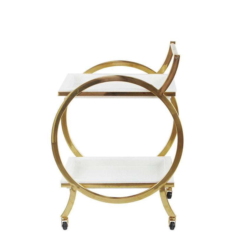 Bar Trolley - Gold & Ivory