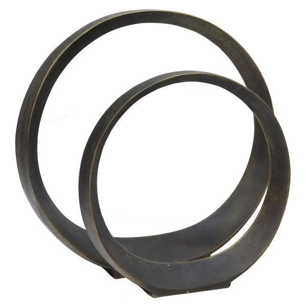 Circle Sculpture - Brown - Small