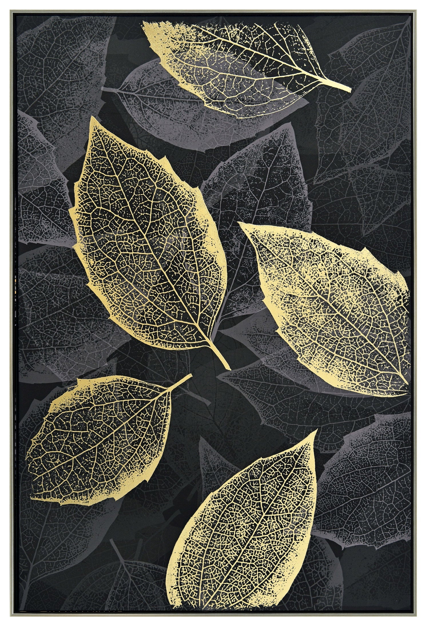 Leafy Shimmer Canvas