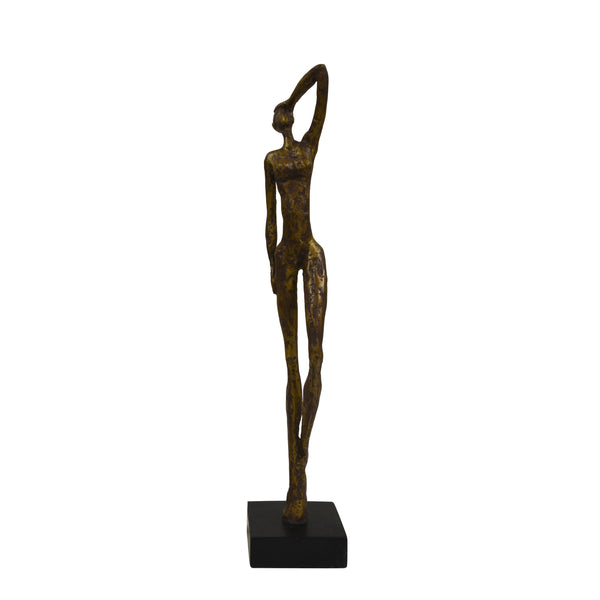Standing Model - Posing Hand Up - Gold
