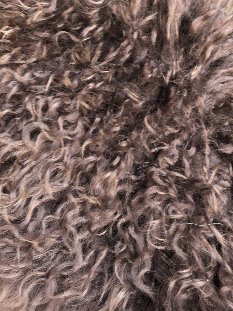 Tibetan Double Lamb hide Brown