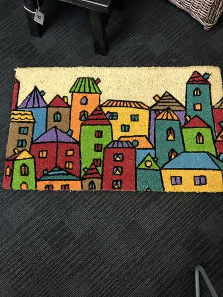 Coloured Village Doormat