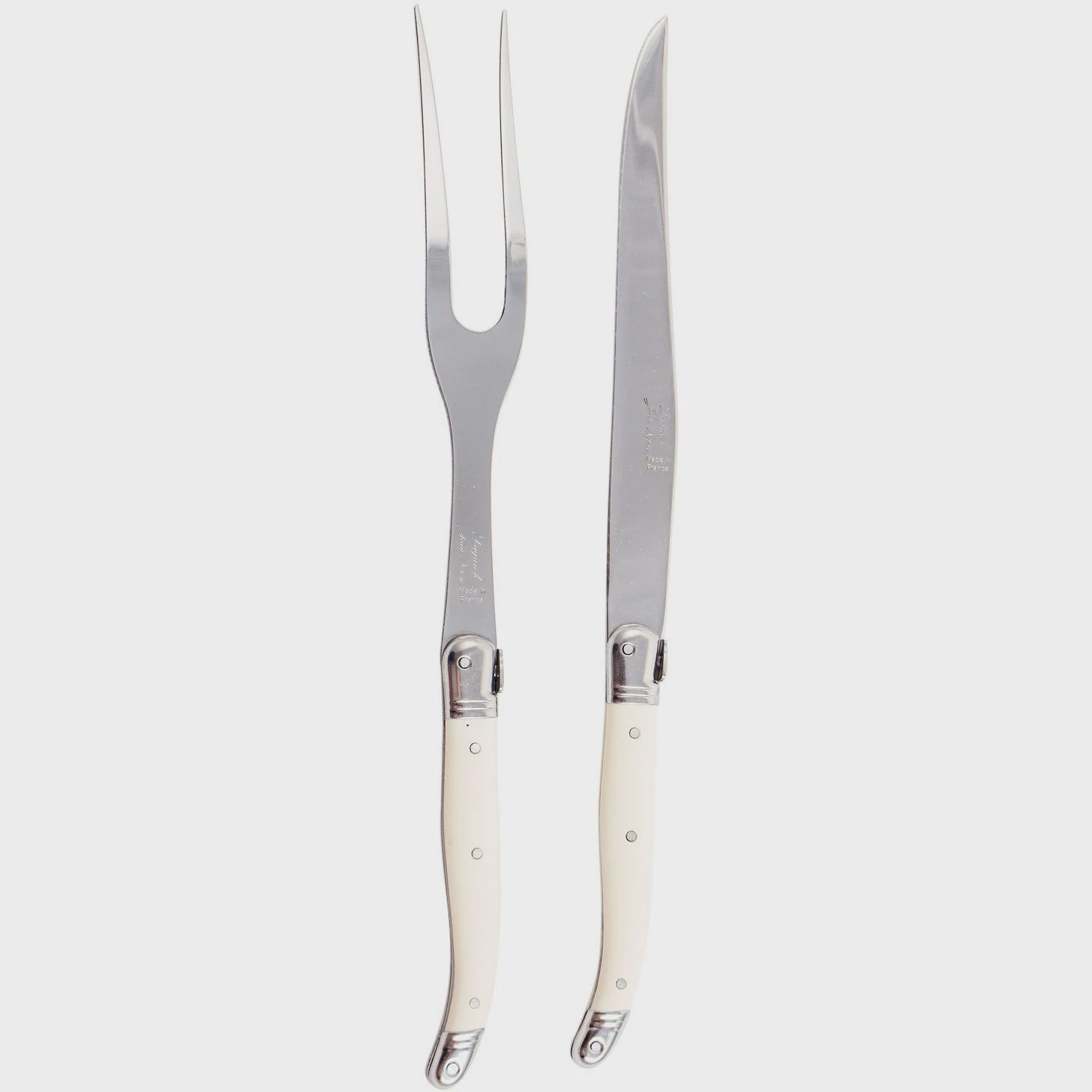 Laguiole - Carving Set - Ivory - Set of 2