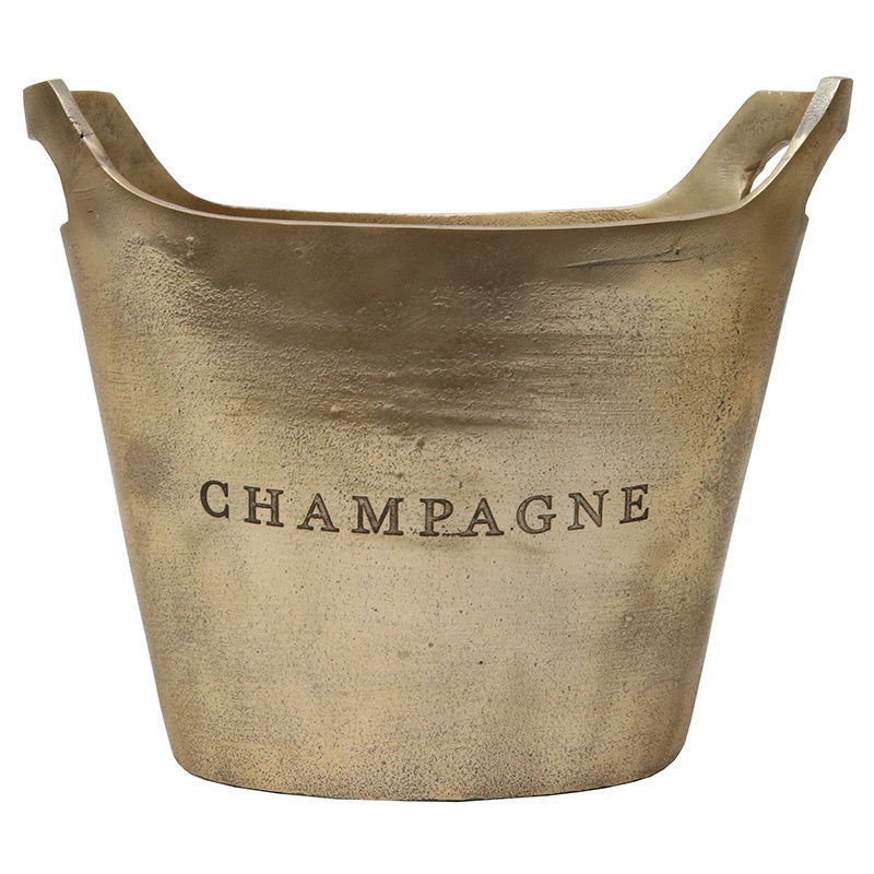 Oval Champagne Bucket - Gold