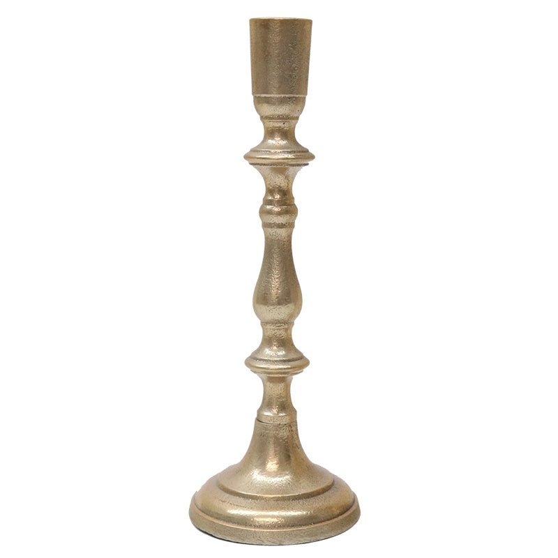 Aluminium Candlestick - Gold - 23cm