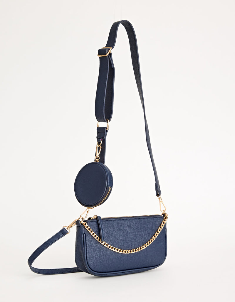 Preston Chain Bag - Navy