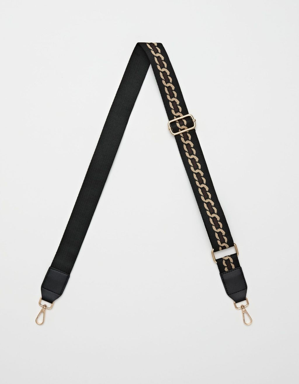 Bag Strap - Black w/ Chocolate Chain