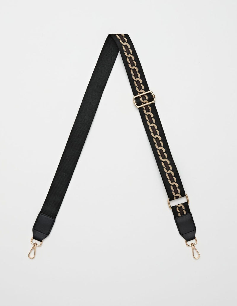 Bag Strap - Black w/ Chocolate Chain