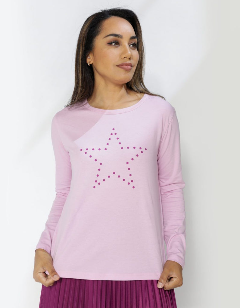 Long Sleeve T-Shirt - Dahlia Star - 12