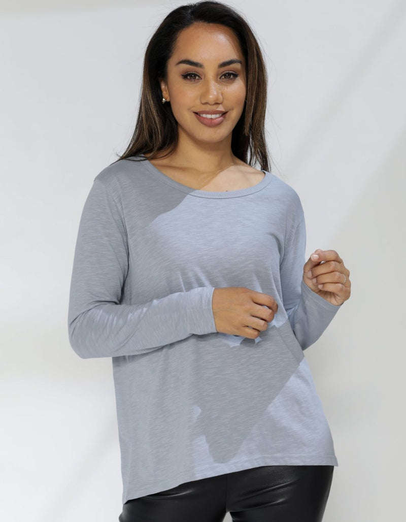 Lakeside Long Sleeve T-Shirt - Lead - 10