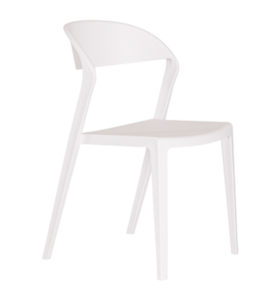 S Chair Outdoor White