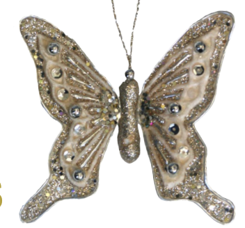 Velvet Jewelled Butterly Sma