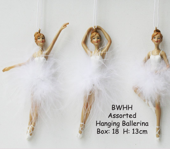 Ballerina Hanging White Assorted