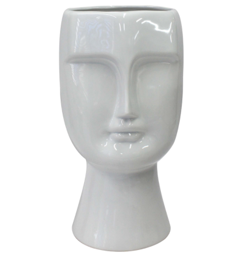 Angelo Ceramic Face Vase Lg