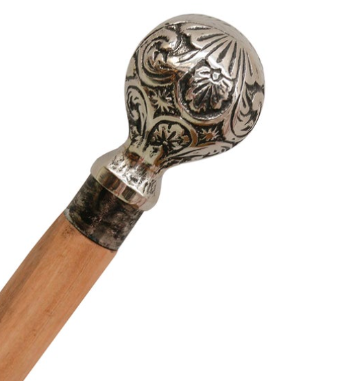 Walking Stick/ Silver Finish