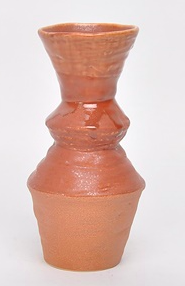 Spindle Vase Amber