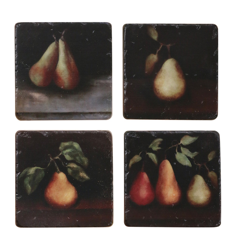 Raphael Pear Coaster Set