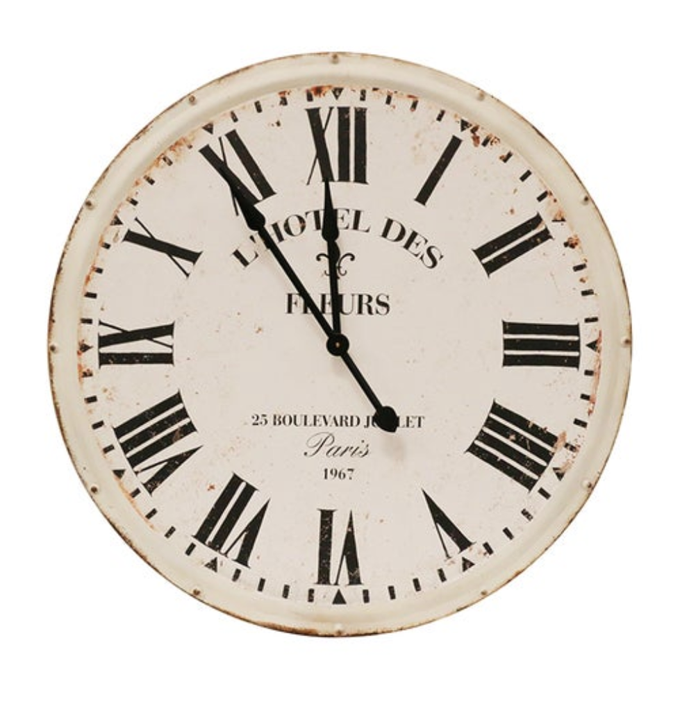 Paris Iron Wall Clock