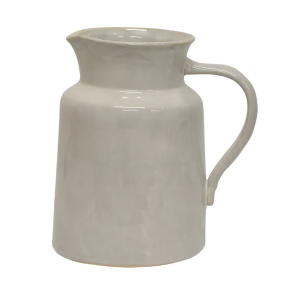 Franco Rustic White Pitcher Large