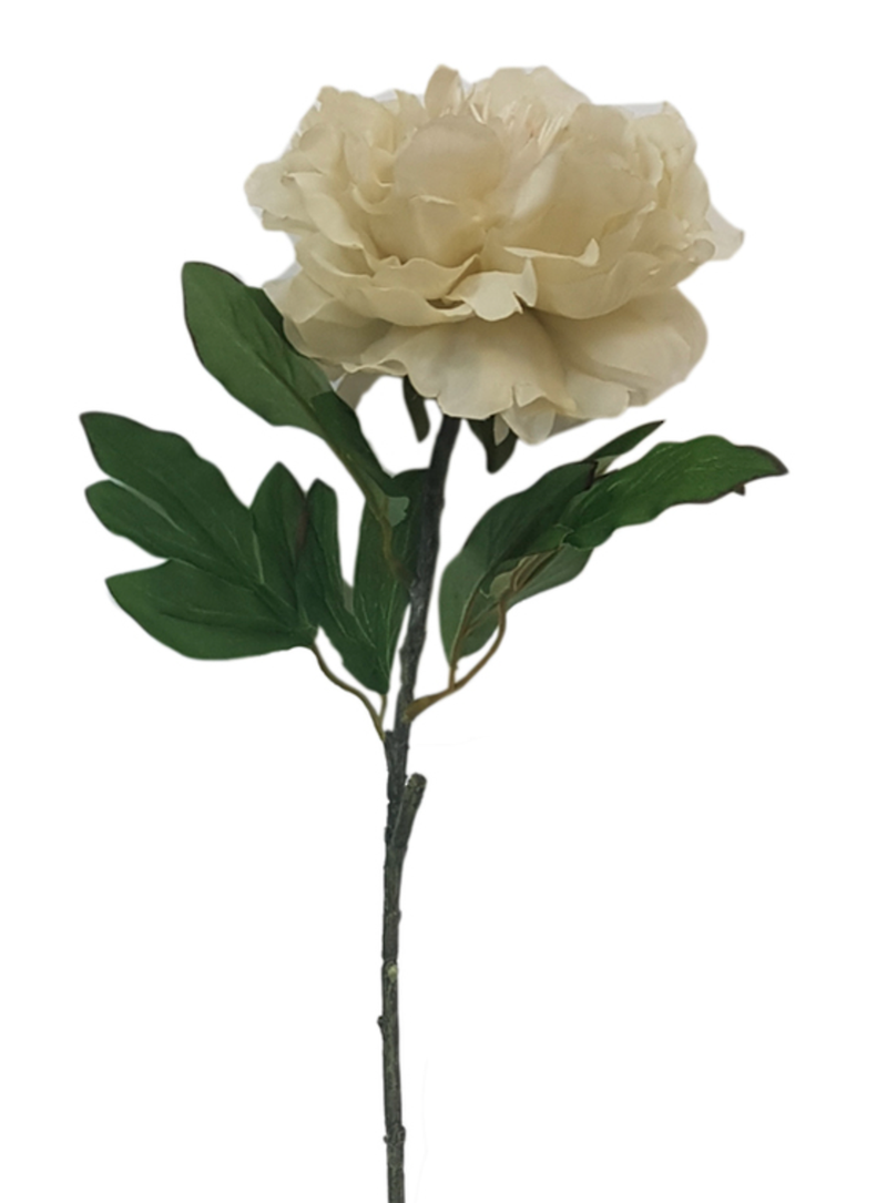 Layered Peony Spray Cream 63cm