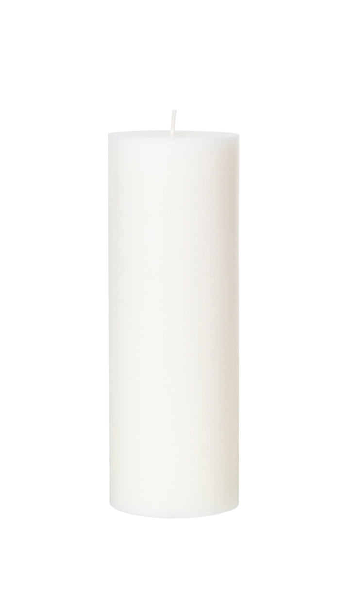 Stearin Candle - Pure White - 7 x 20cm