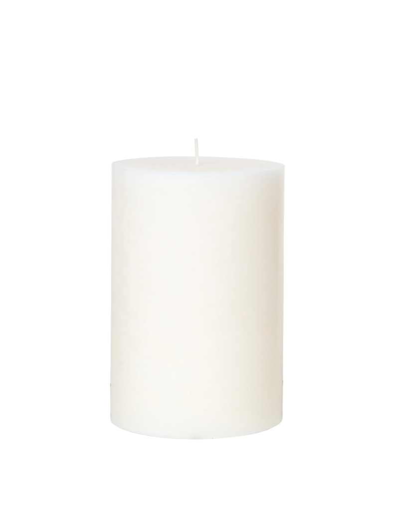 Stearin Candle - Pure White - 10 x 15cm