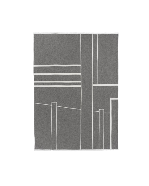 Architecture Throw - Grey/Cream - 180x130