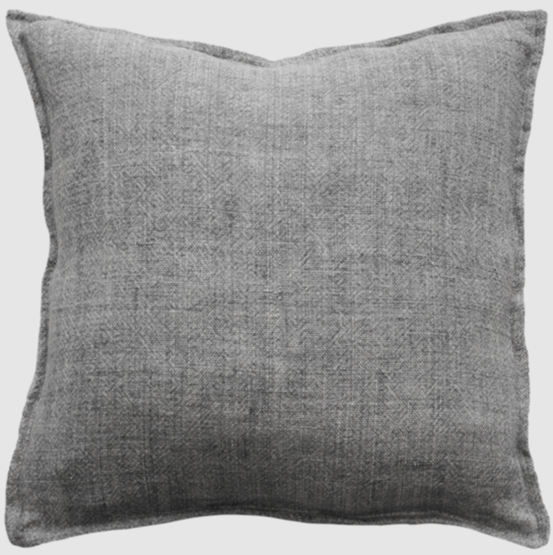 Flaxmill Cushion - Charcoal - 50