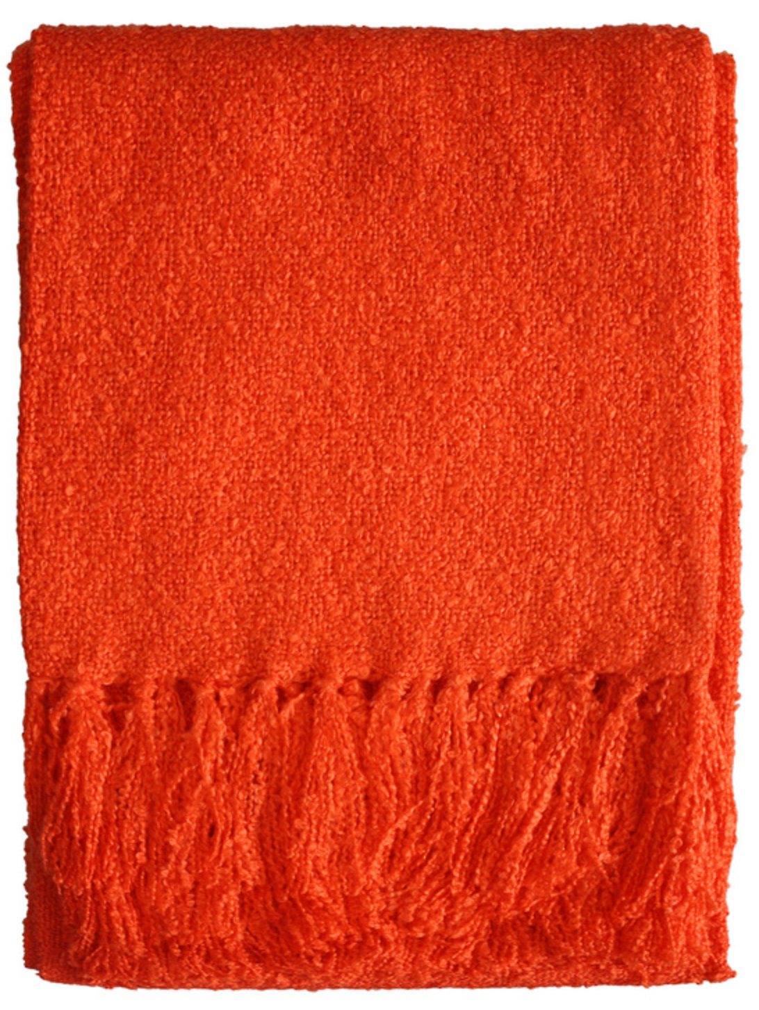 Boucle Throw - Tangerine Tango - 130x150