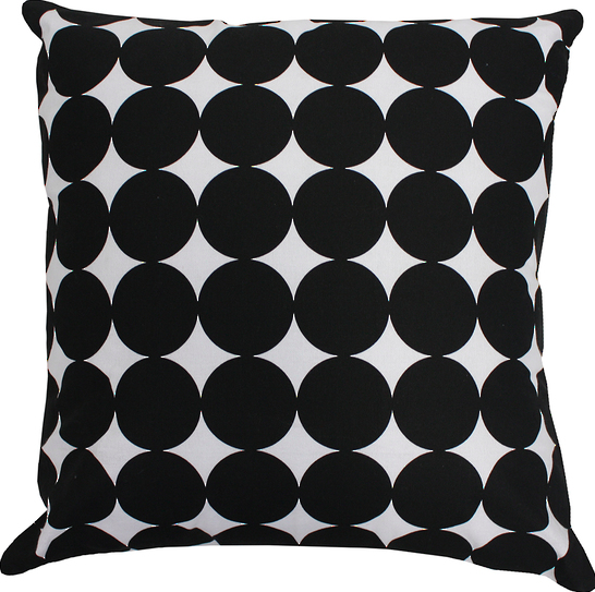 Metro Spot Cushion - Black & White - 45