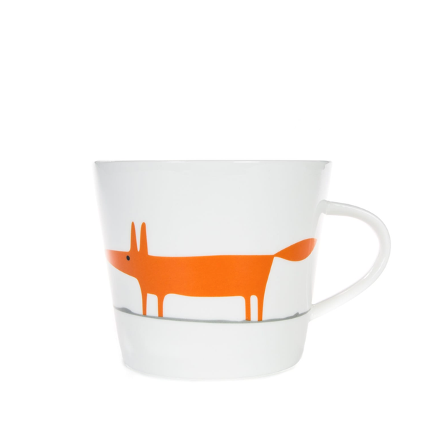 Mr Fox Mug - White & Orange