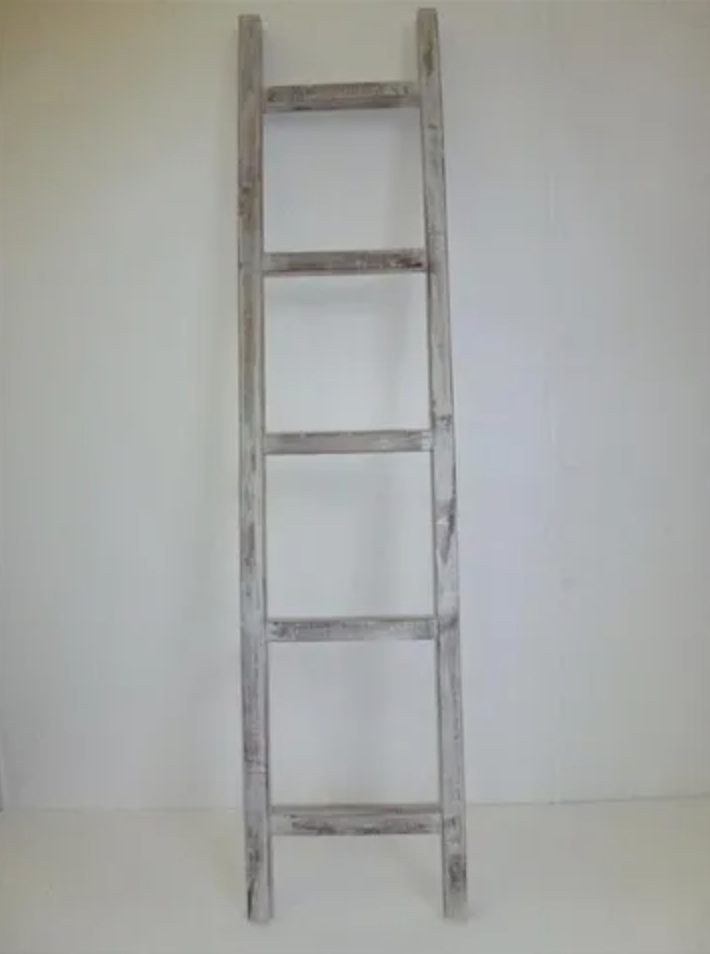 Wooden Ladder - Whitewash