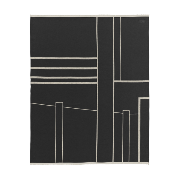 Architecture Throw - Black - 180x130