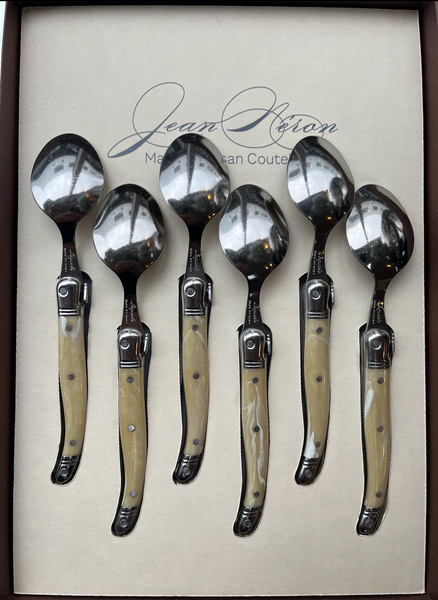 Laguiole Coffee Spoons - Horn - Set of 6
