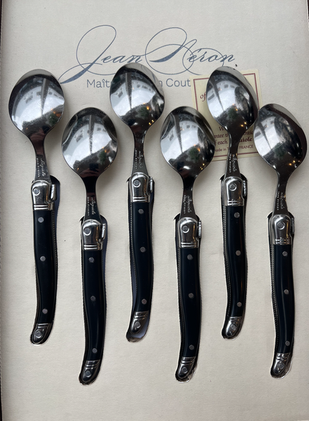 Laguiole Coffee Spoons - Black - Set of 6