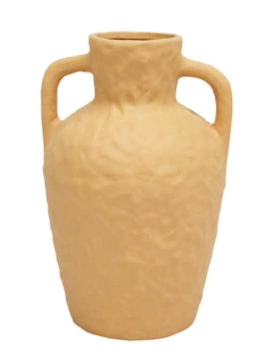 Terracotta Ceramic Vase - 33cm H