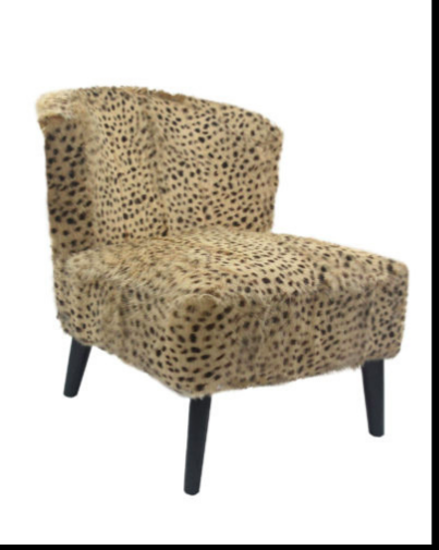 Goat Fur Chair Leopard