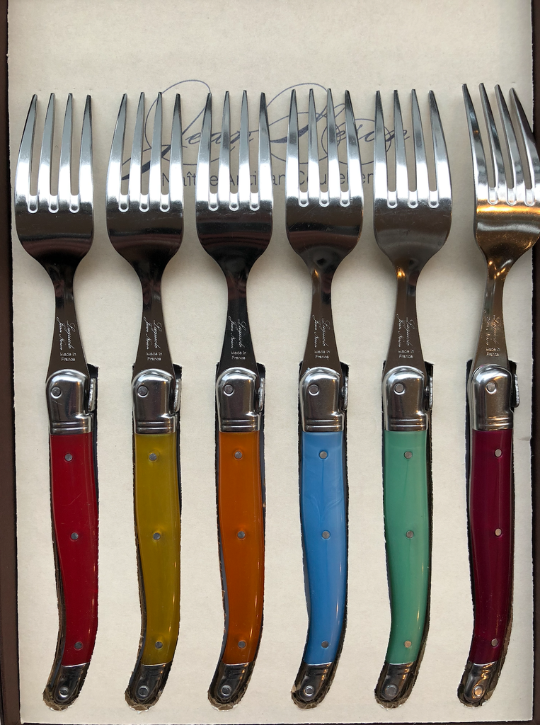 Laguiole Forks - Multi Colour - Set of 6
