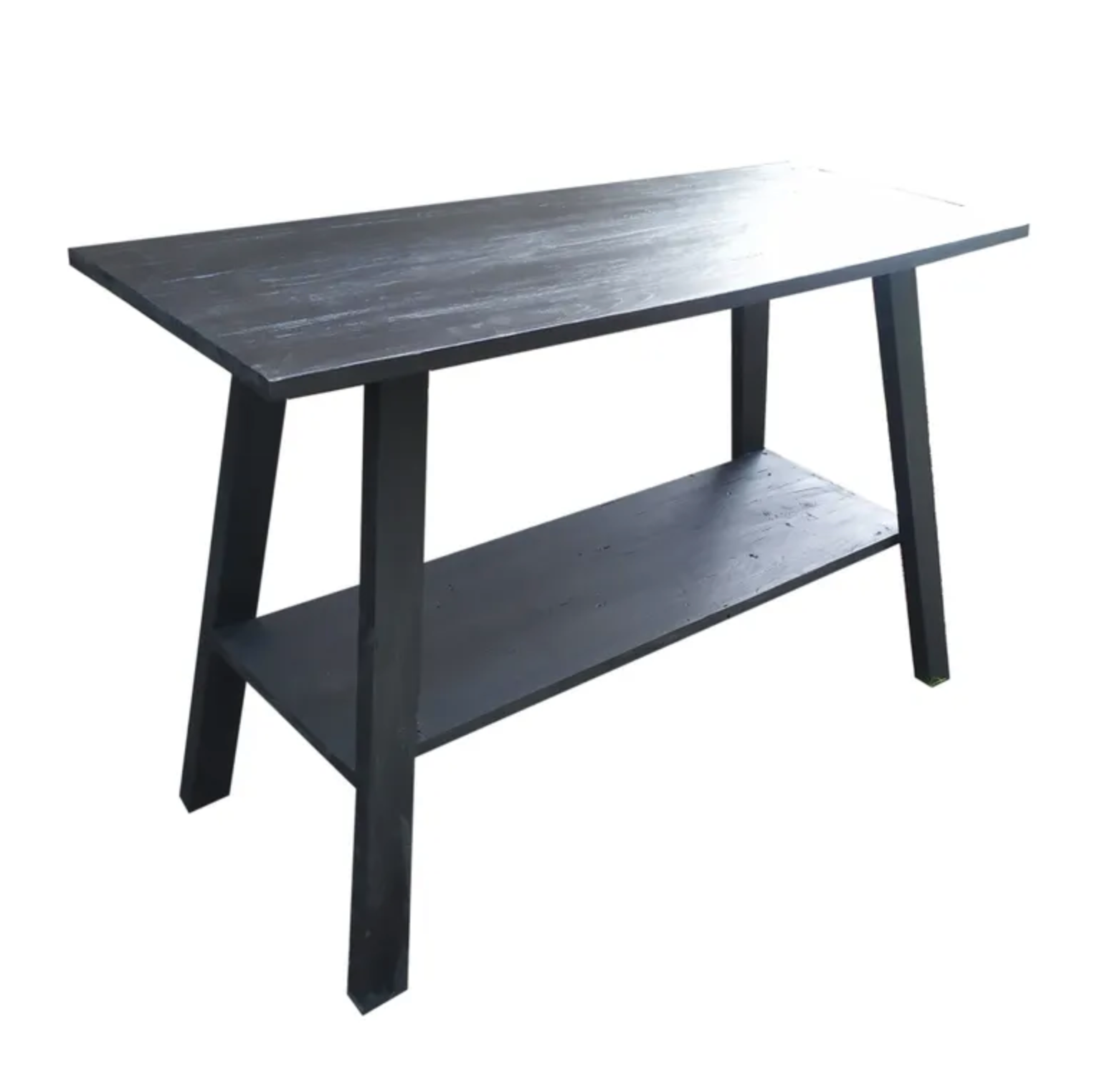 Reclaimed Teak Console Table - Black