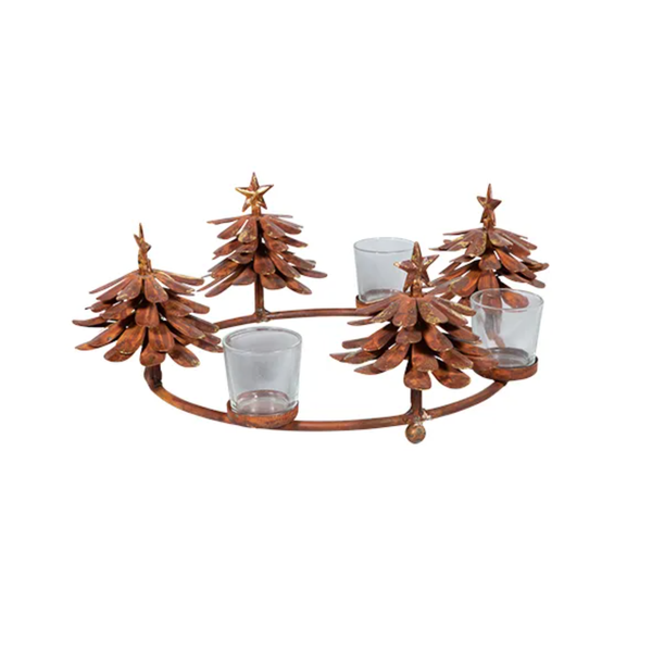 Christmas Tree Centrepiece - Rust - Small